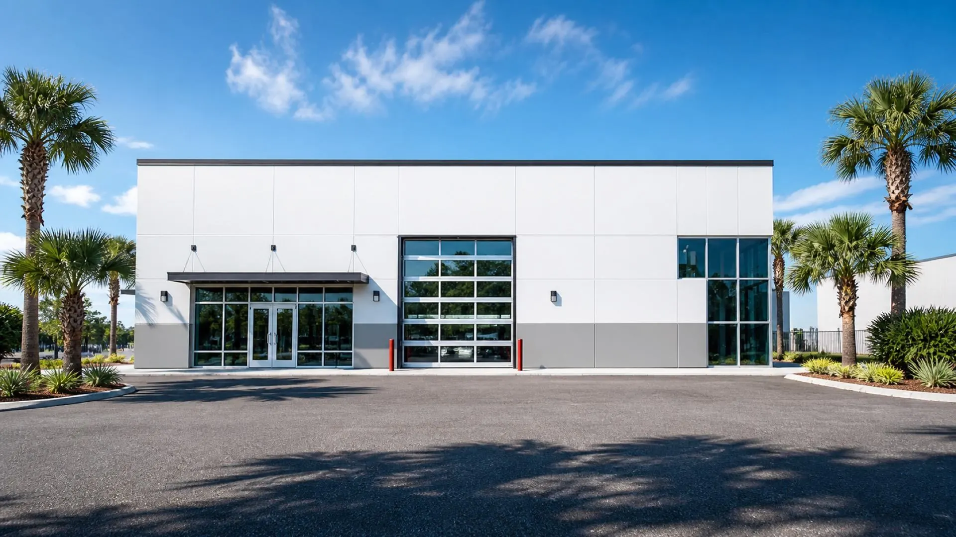 Concept exterior view of the Anvil Auto Vault building in St. Petersburg