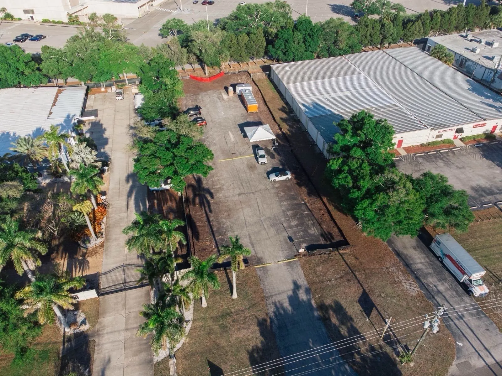 Aerial view of vehicle owners gathered at an Anvil Auto Vault community meet