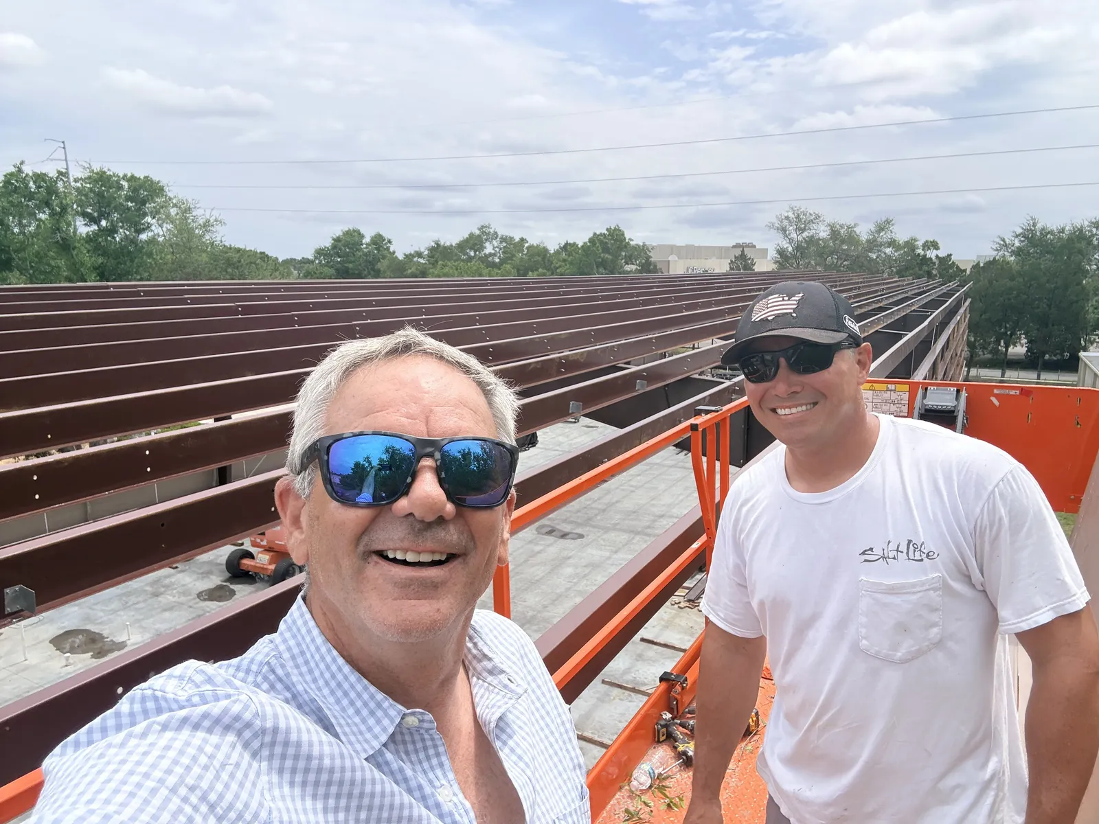 Anvil Auto Vault team members at the construction site